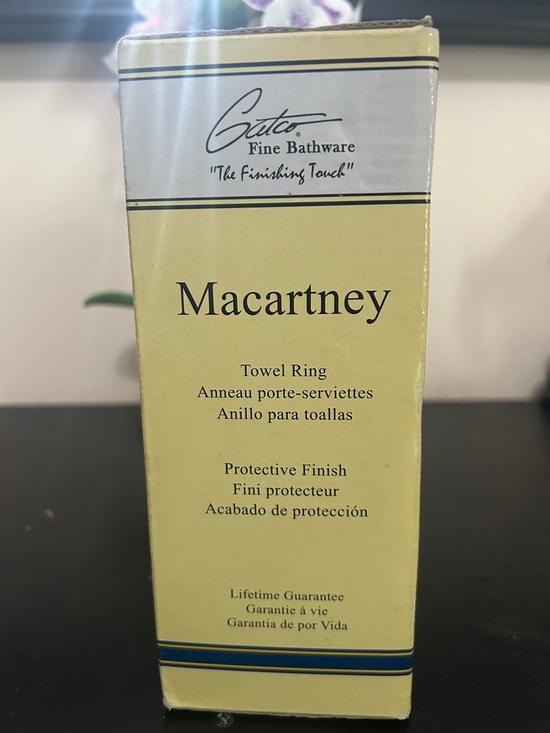 Gatco Macartney Towel Ring in Polished Gold - Picture 4 of 4